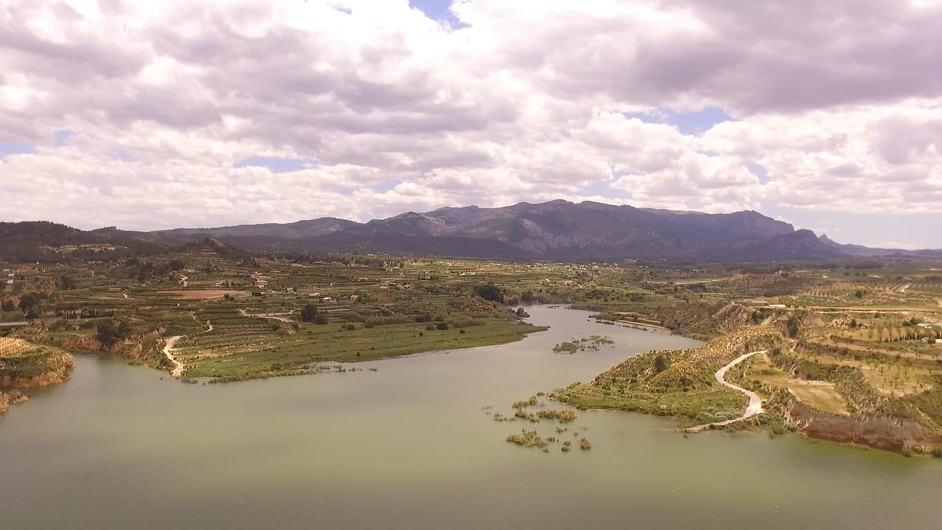 Vista aerea del río Pliego